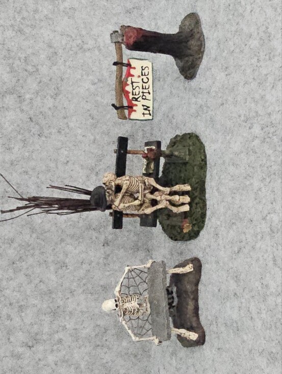 Other - Dept 56 Village Halloween Lot: Kiss of Death, Is This Seat Taken, Rest in Pieces